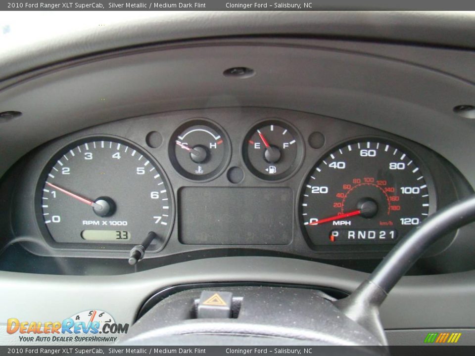 2010 Ford Ranger XLT SuperCab Silver Metallic / Medium Dark Flint Photo #16