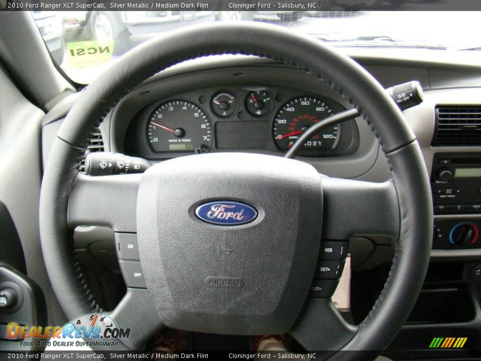 2010 Ford Ranger XLT SuperCab Silver Metallic / Medium Dark Flint Photo #17