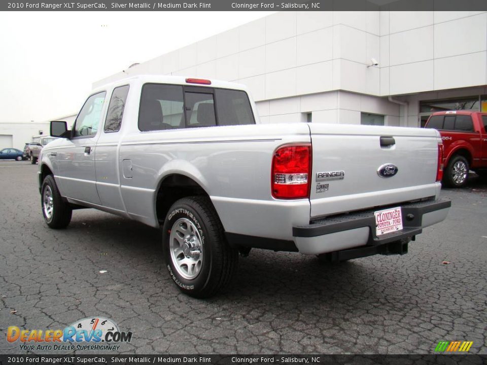 2010 Ford Ranger XLT SuperCab Silver Metallic / Medium Dark Flint Photo #21