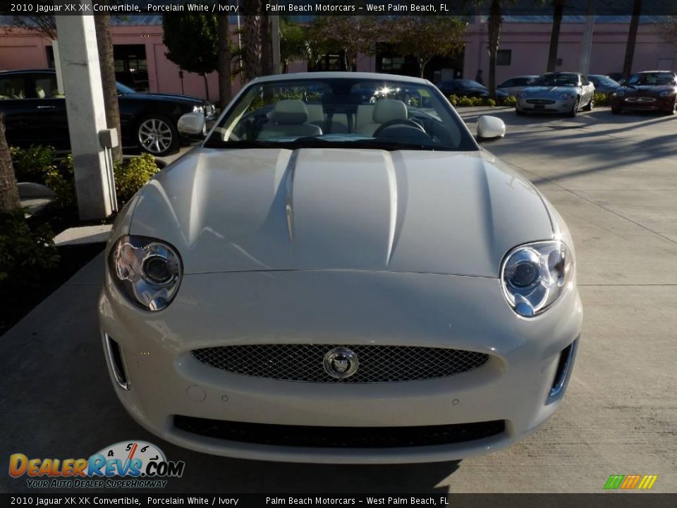 2010 Jaguar XK XK Convertible Porcelain White / Ivory Photo #2