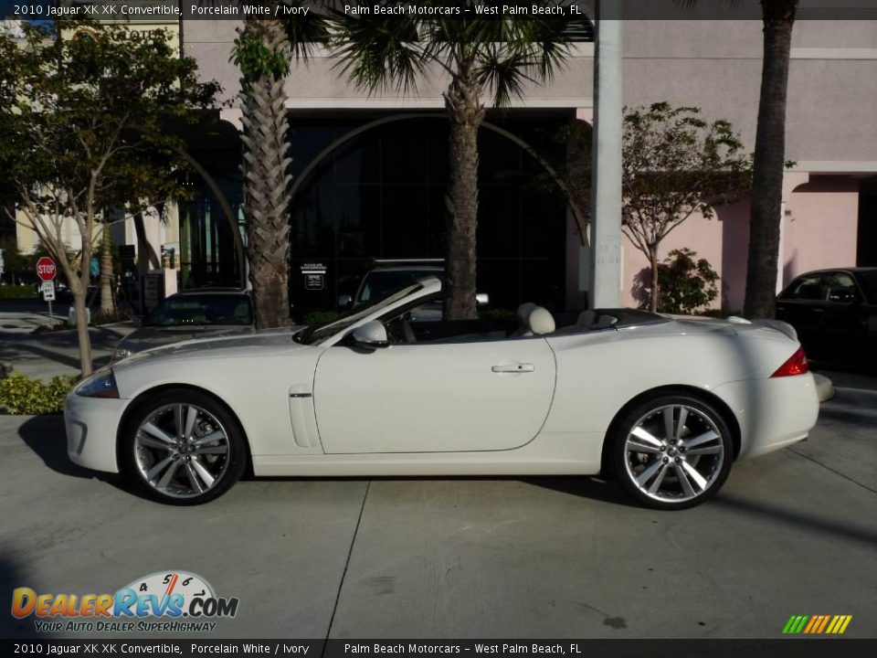 2010 Jaguar XK XK Convertible Porcelain White / Ivory Photo #3