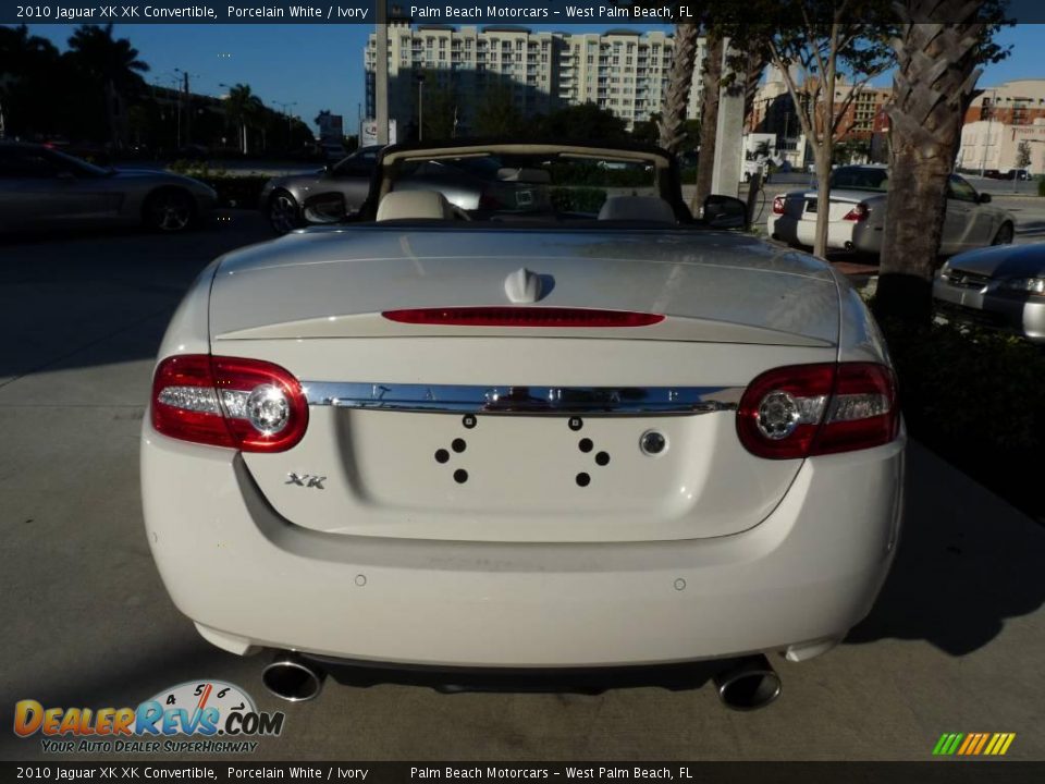 2010 Jaguar XK XK Convertible Porcelain White / Ivory Photo #5