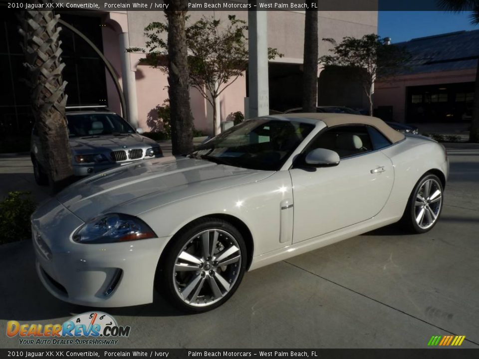 2010 Jaguar XK XK Convertible Porcelain White / Ivory Photo #6