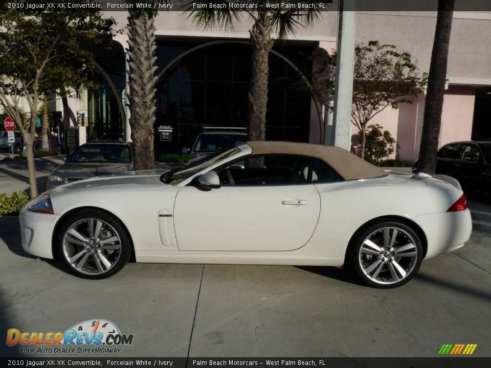 2010 Jaguar XK XK Convertible Porcelain White / Ivory Photo #7