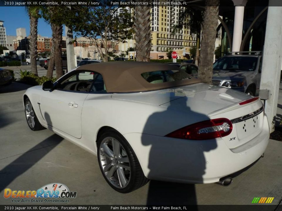 2010 Jaguar XK XK Convertible Porcelain White / Ivory Photo #8