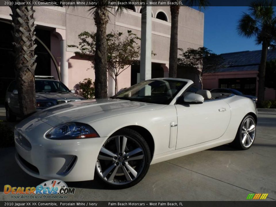 2010 Jaguar XK XK Convertible Porcelain White / Ivory Photo #10