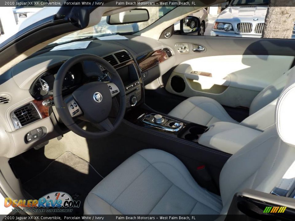 2010 Jaguar XK XK Convertible Porcelain White / Ivory Photo #11