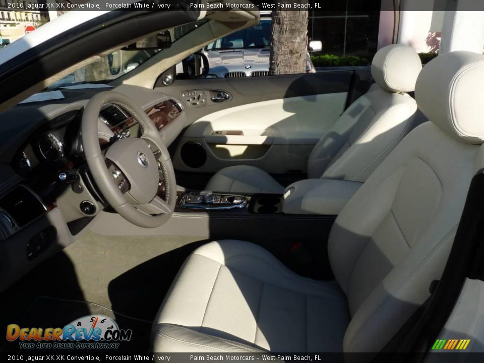 2010 Jaguar XK XK Convertible Porcelain White / Ivory Photo #13