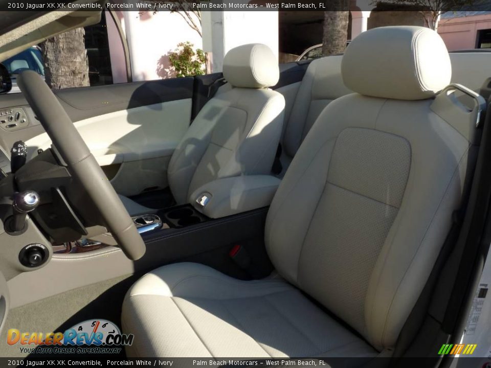 2010 Jaguar XK XK Convertible Porcelain White / Ivory Photo #14
