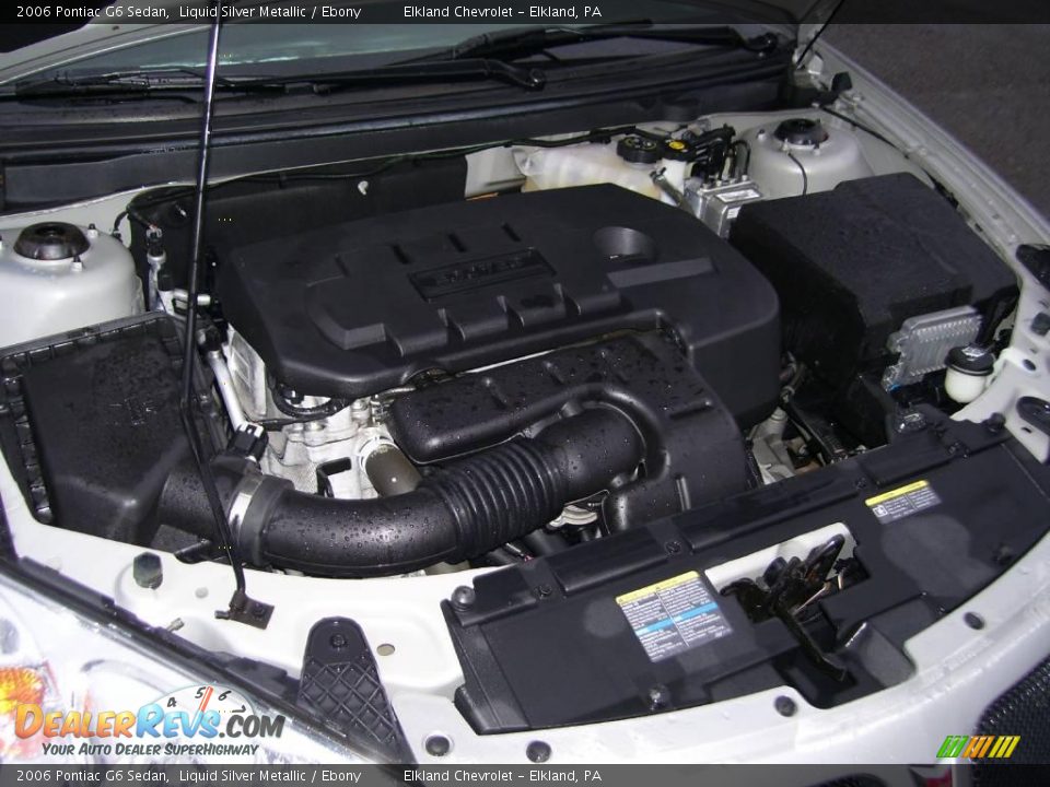 2006 Pontiac G6 Sedan Liquid Silver Metallic / Ebony Photo #11