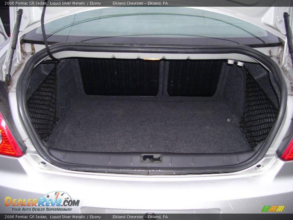 2006 Pontiac G6 Sedan Liquid Silver Metallic / Ebony Photo #13
