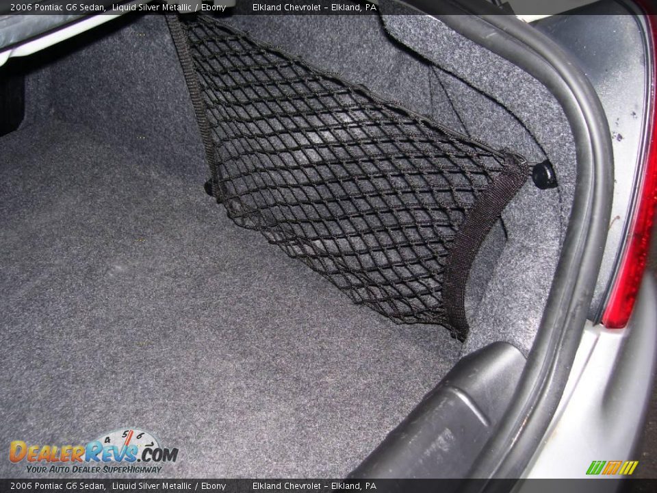 2006 Pontiac G6 Sedan Liquid Silver Metallic / Ebony Photo #14