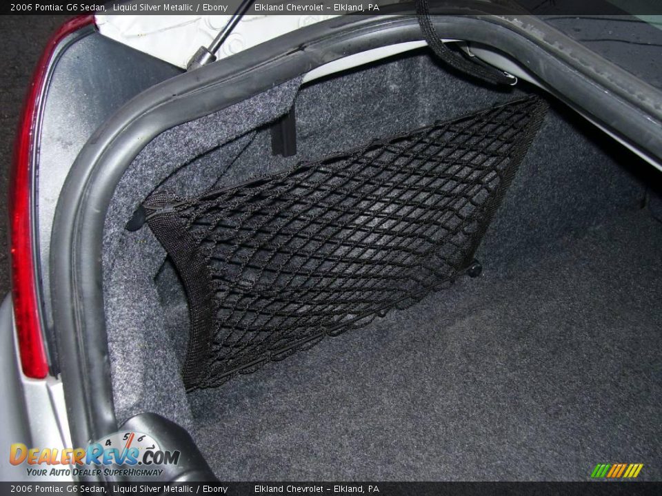 2006 Pontiac G6 Sedan Liquid Silver Metallic / Ebony Photo #15