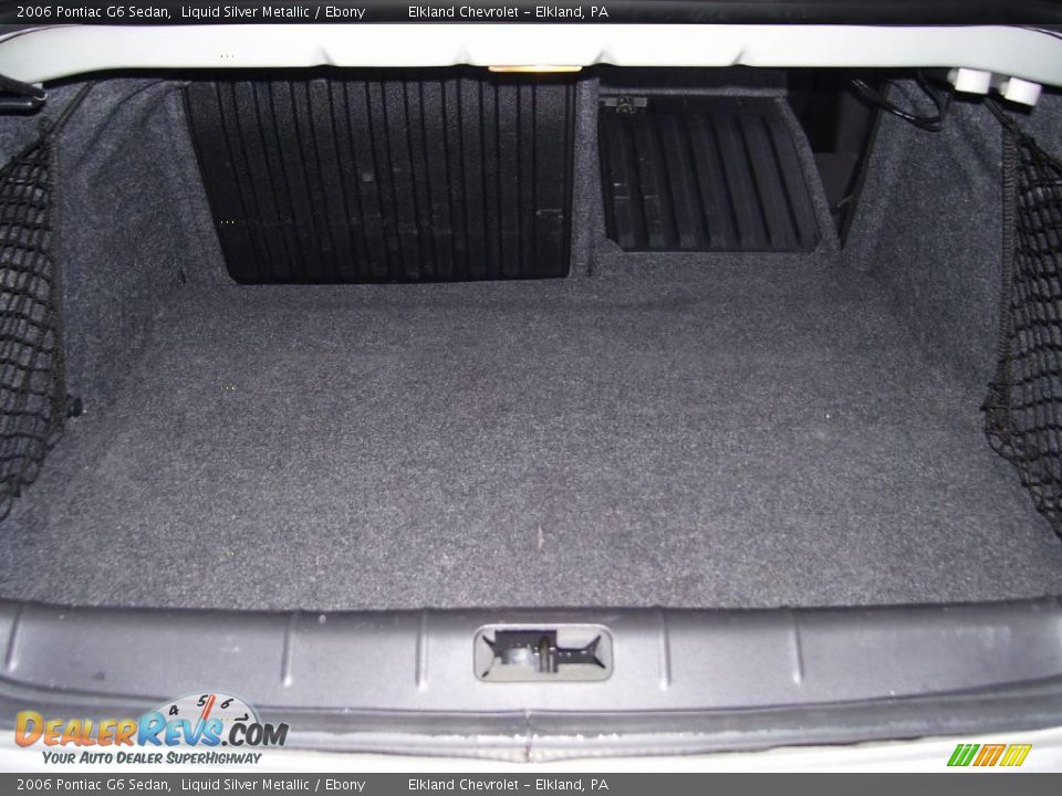 2006 Pontiac G6 Sedan Liquid Silver Metallic / Ebony Photo #16