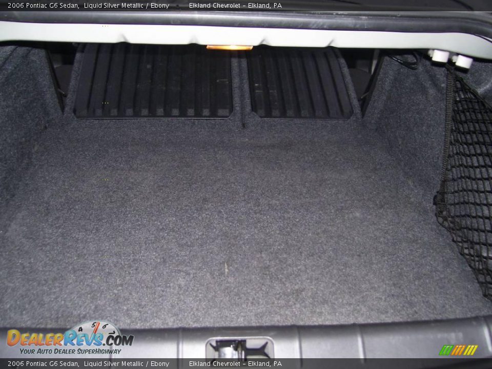 2006 Pontiac G6 Sedan Liquid Silver Metallic / Ebony Photo #17