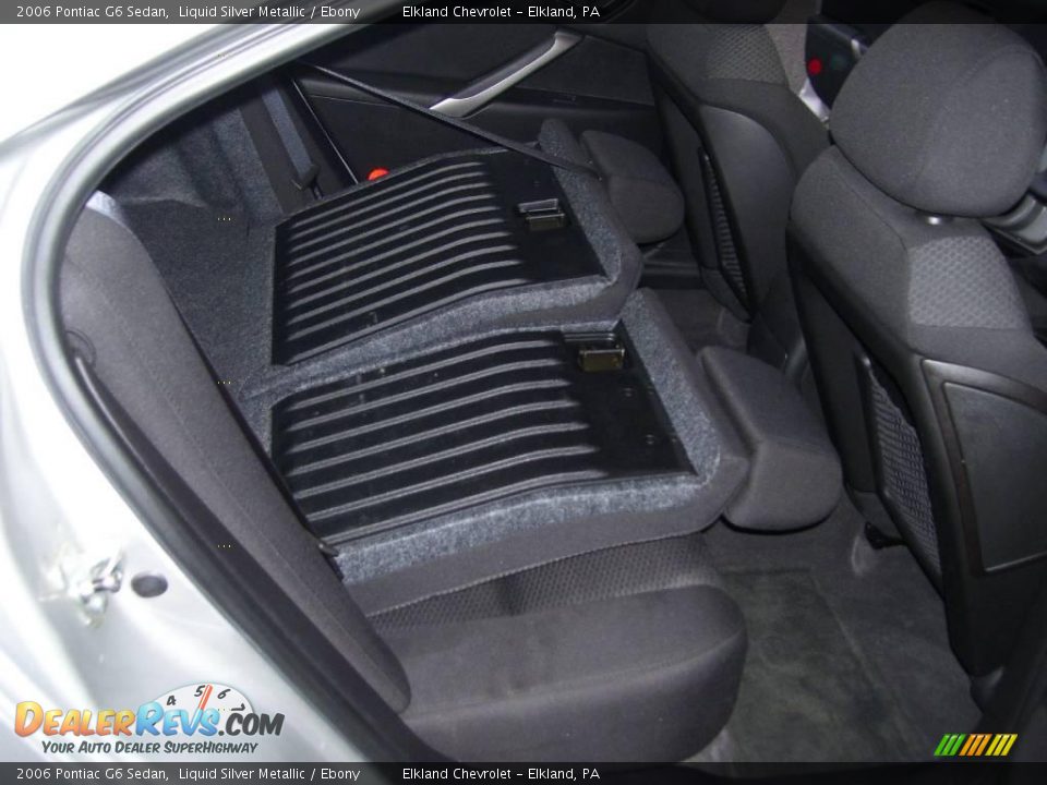 2006 Pontiac G6 Sedan Liquid Silver Metallic / Ebony Photo #18