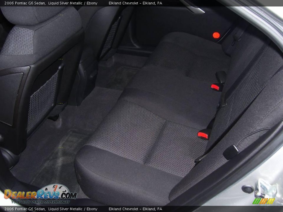 2006 Pontiac G6 Sedan Liquid Silver Metallic / Ebony Photo #22