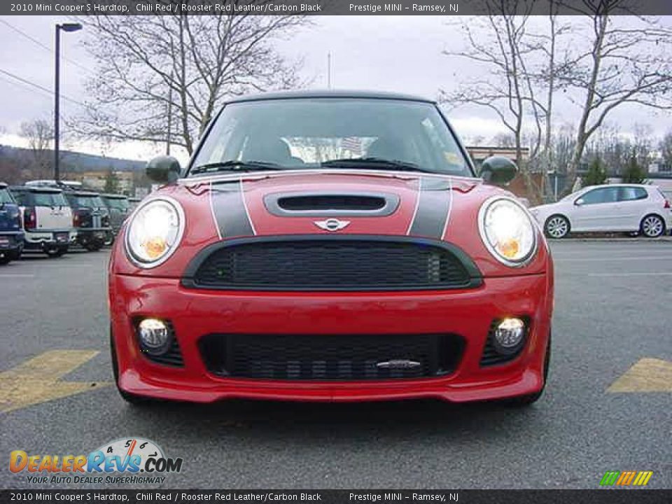 2010 Mini Cooper S Hardtop Chili Red / Rooster Red Leather/Carbon Black Photo #15
