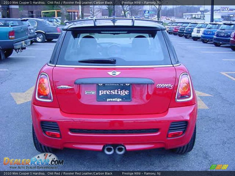 2010 Mini Cooper S Hardtop Chili Red / Rooster Red Leather/Carbon Black Photo #17
