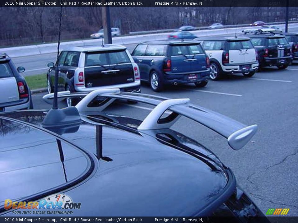 2010 Mini Cooper S Hardtop Chili Red / Rooster Red Leather/Carbon Black Photo #23