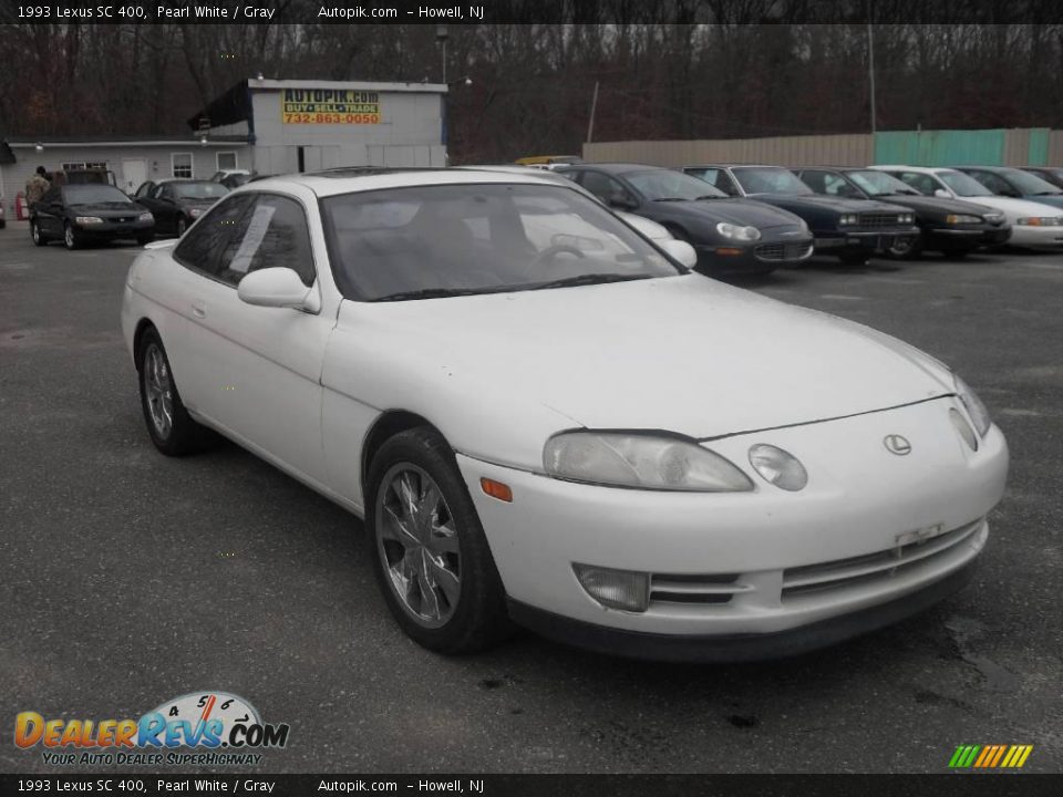 1993 Lexus SC 400 Pearl White / Gray Photo #2