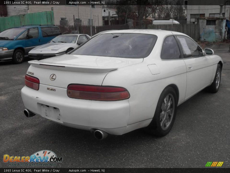 1993 Lexus SC 400 Pearl White / Gray Photo #4