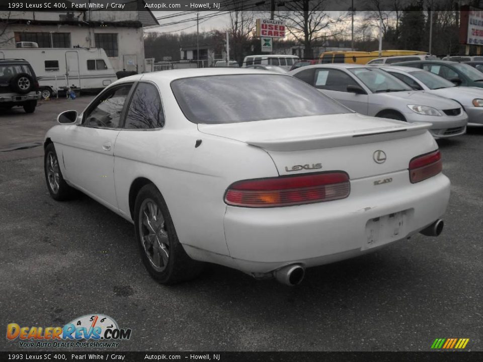 1993 Lexus SC 400 Pearl White / Gray Photo #6