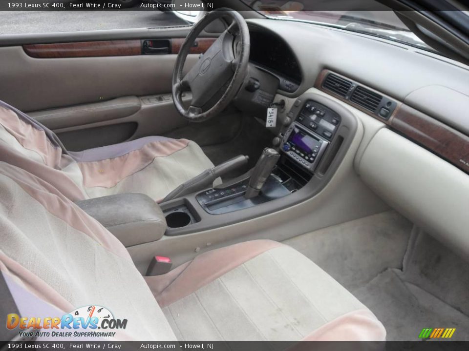 1993 Lexus SC 400 Pearl White / Gray Photo #9