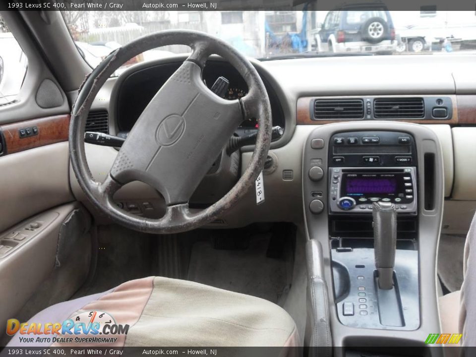 1993 Lexus SC 400 Pearl White / Gray Photo #11