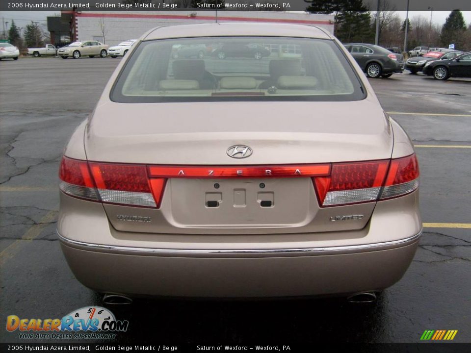 2006 Hyundai Azera Limited Golden Beige Metallic / Beige Photo #3