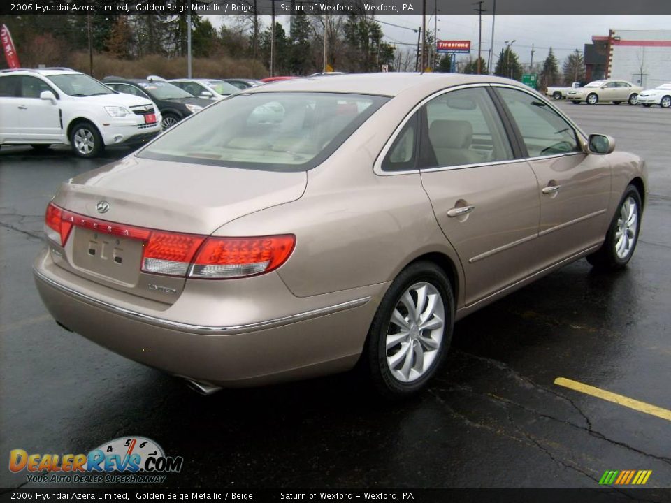 2006 Hyundai Azera Limited Golden Beige Metallic / Beige Photo #4