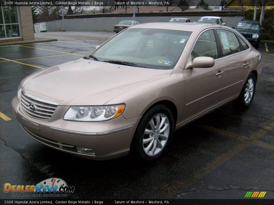 2006 Hyundai Azera Limited Golden Beige Metallic / Beige Photo #8