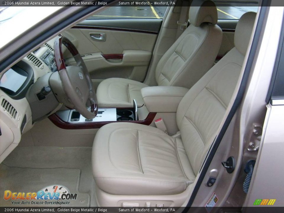 2006 Hyundai Azera Limited Golden Beige Metallic / Beige Photo #10
