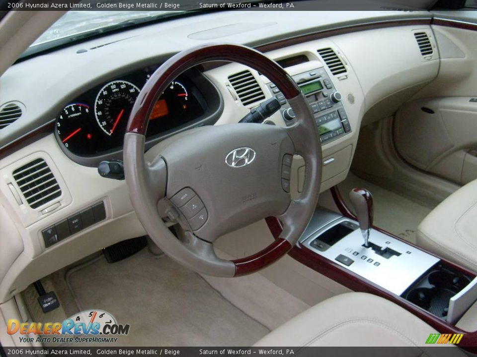 2006 Hyundai Azera Limited Golden Beige Metallic / Beige Photo #11
