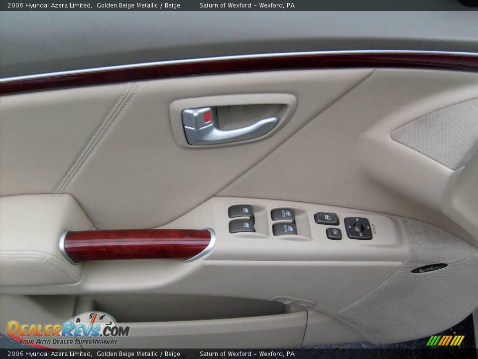 2006 Hyundai Azera Limited Golden Beige Metallic / Beige Photo #13