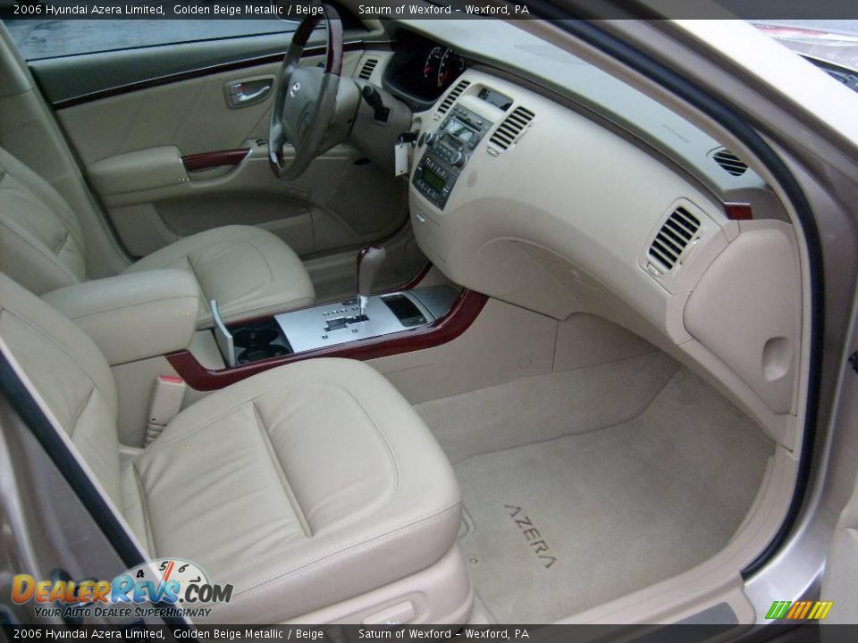 2006 Hyundai Azera Limited Golden Beige Metallic / Beige Photo #17
