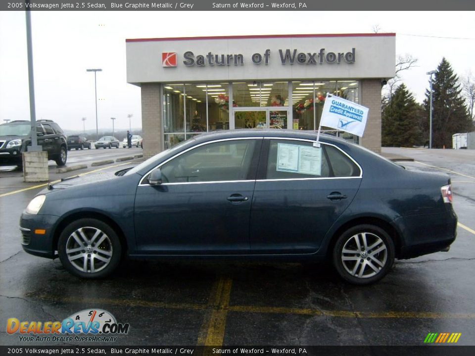 2005 Volkswagen Jetta 2.5 Sedan Blue Graphite Metallic / Grey Photo #1