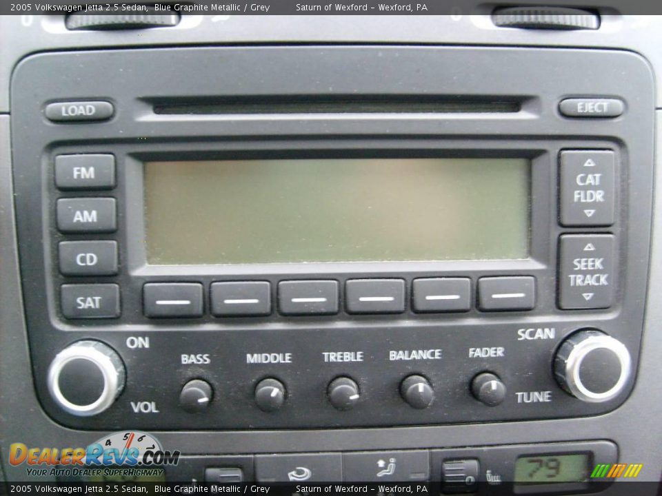 2005 Volkswagen Jetta 2.5 Sedan Blue Graphite Metallic / Grey Photo #19