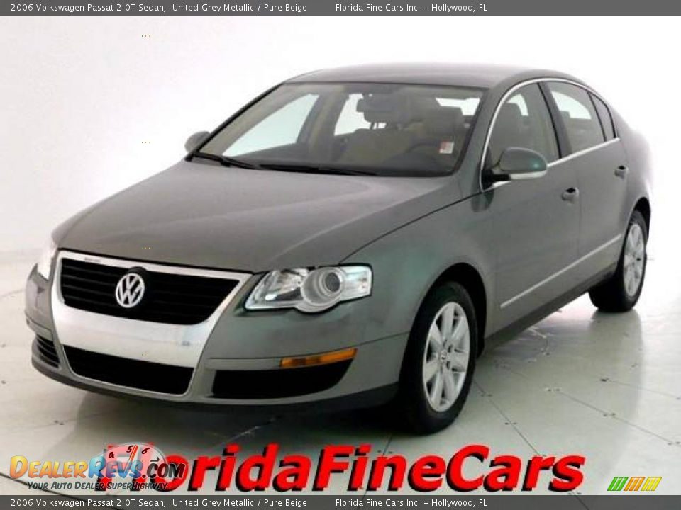 2006 Volkswagen Passat 2.0T Sedan United Grey Metallic / Pure Beige Photo #1