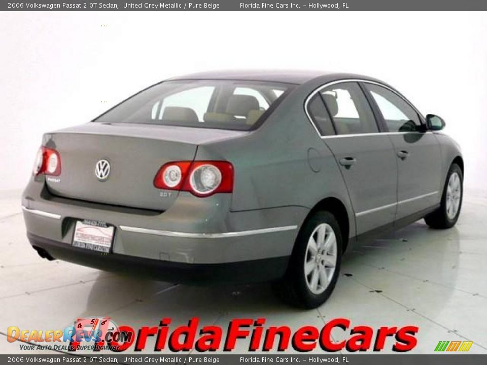 2006 Volkswagen Passat 2.0T Sedan United Grey Metallic / Pure Beige Photo #2