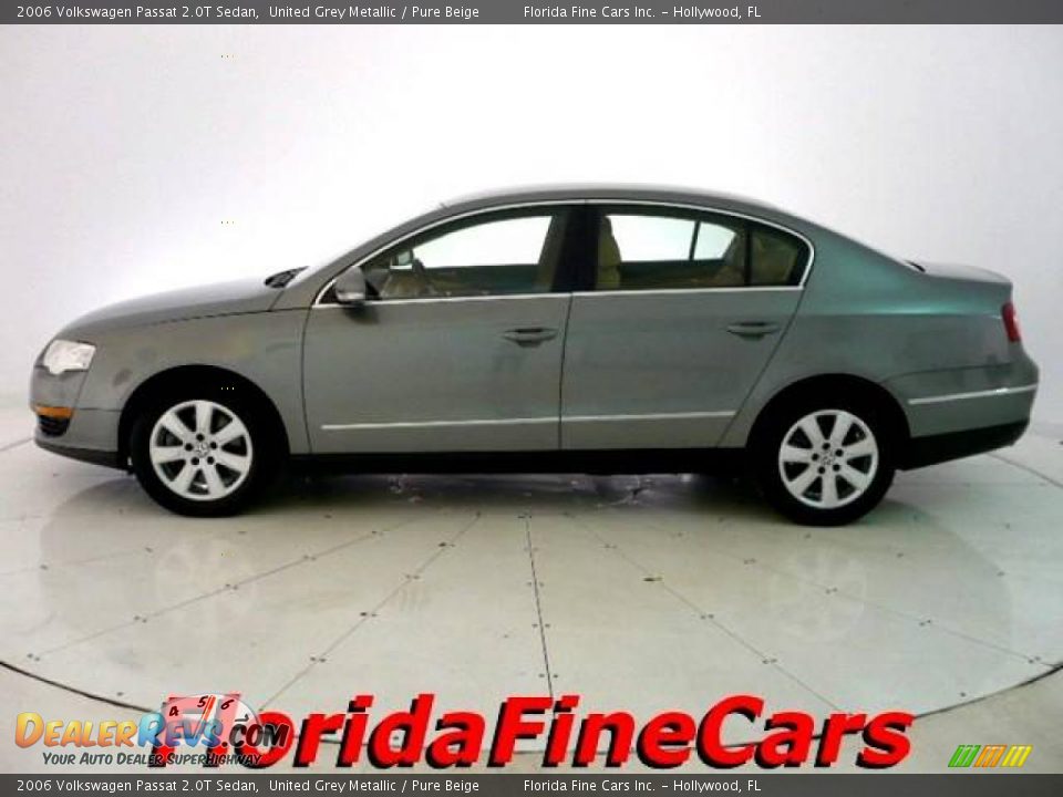 2006 Volkswagen Passat 2.0T Sedan United Grey Metallic / Pure Beige Photo #3