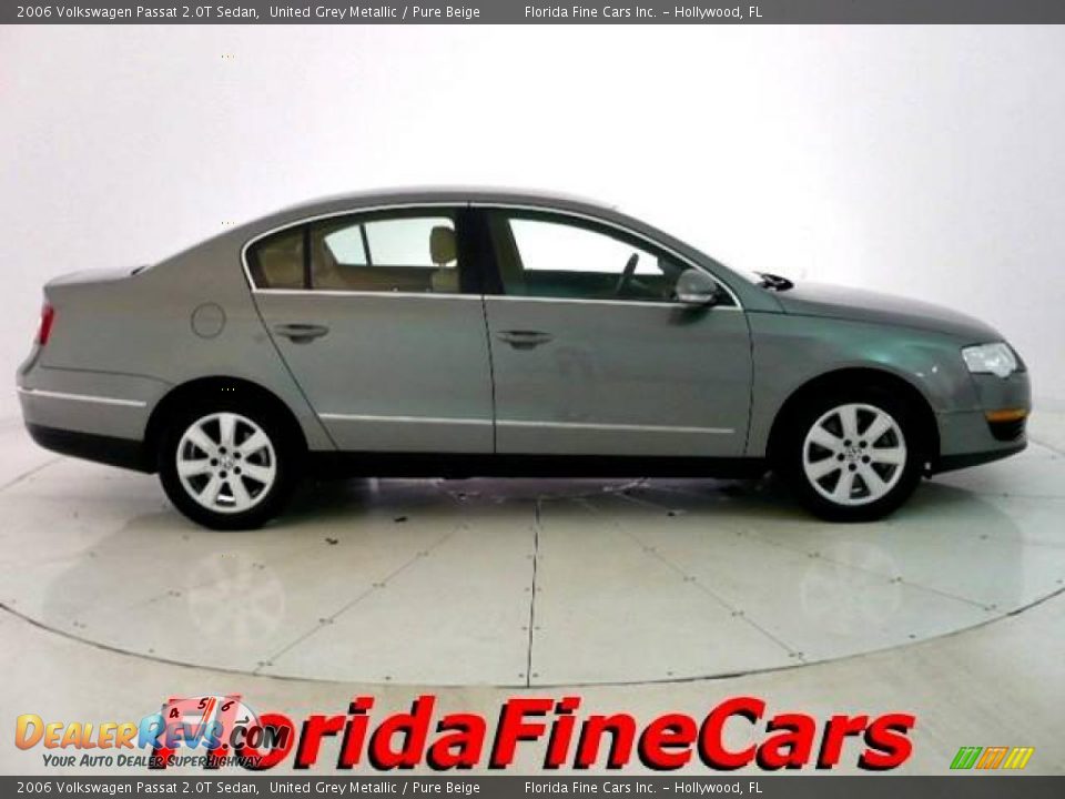 2006 Volkswagen Passat 2.0T Sedan United Grey Metallic / Pure Beige Photo #4