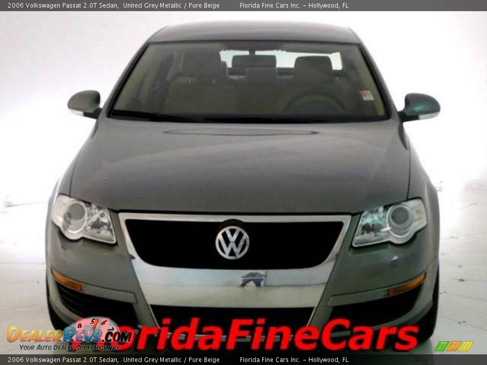 2006 Volkswagen Passat 2.0T Sedan United Grey Metallic / Pure Beige Photo #5
