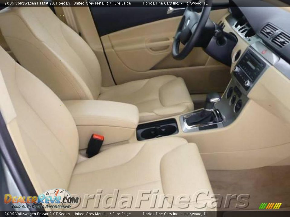 2006 Volkswagen Passat 2.0T Sedan United Grey Metallic / Pure Beige Photo #13