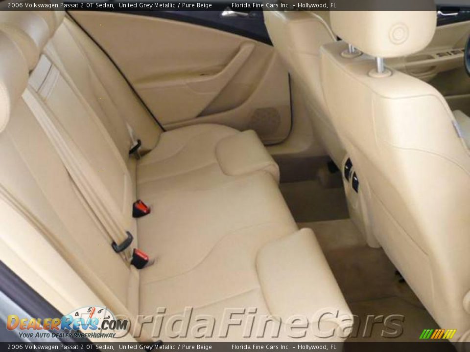 2006 Volkswagen Passat 2.0T Sedan United Grey Metallic / Pure Beige Photo #14