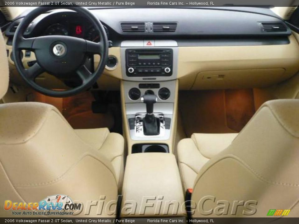 2006 Volkswagen Passat 2.0T Sedan United Grey Metallic / Pure Beige Photo #15