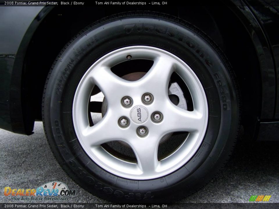 2008 Pontiac Grand Prix Sedan Black / Ebony Photo #8