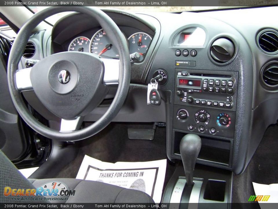 2008 Pontiac Grand Prix Sedan Black / Ebony Photo #14