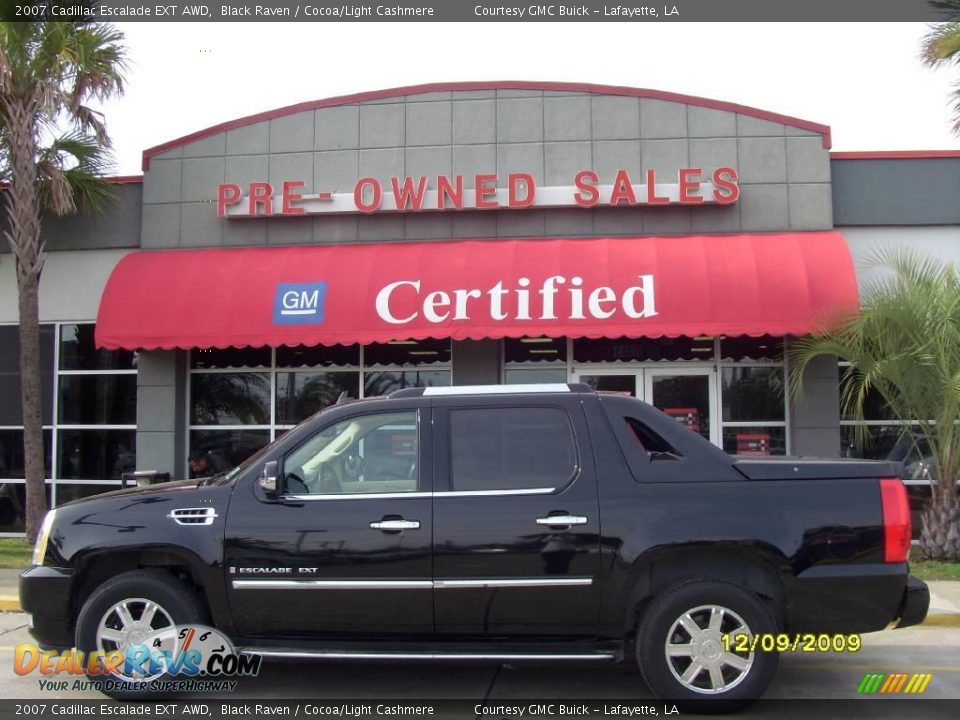 2007 Cadillac Escalade EXT AWD Black Raven / Cocoa/Light Cashmere Photo #1