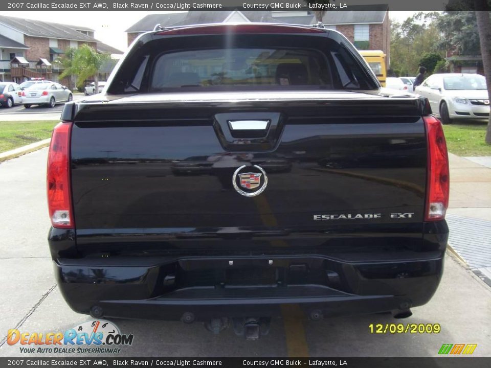 2007 Cadillac Escalade EXT AWD Black Raven / Cocoa/Light Cashmere Photo #3